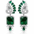 American Diamond Serephine Green Emerald-Cut Stones